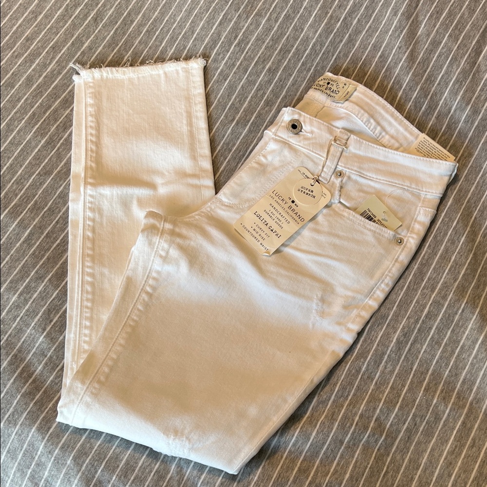 Lucky Brand Women's Cream Ankle Jeans